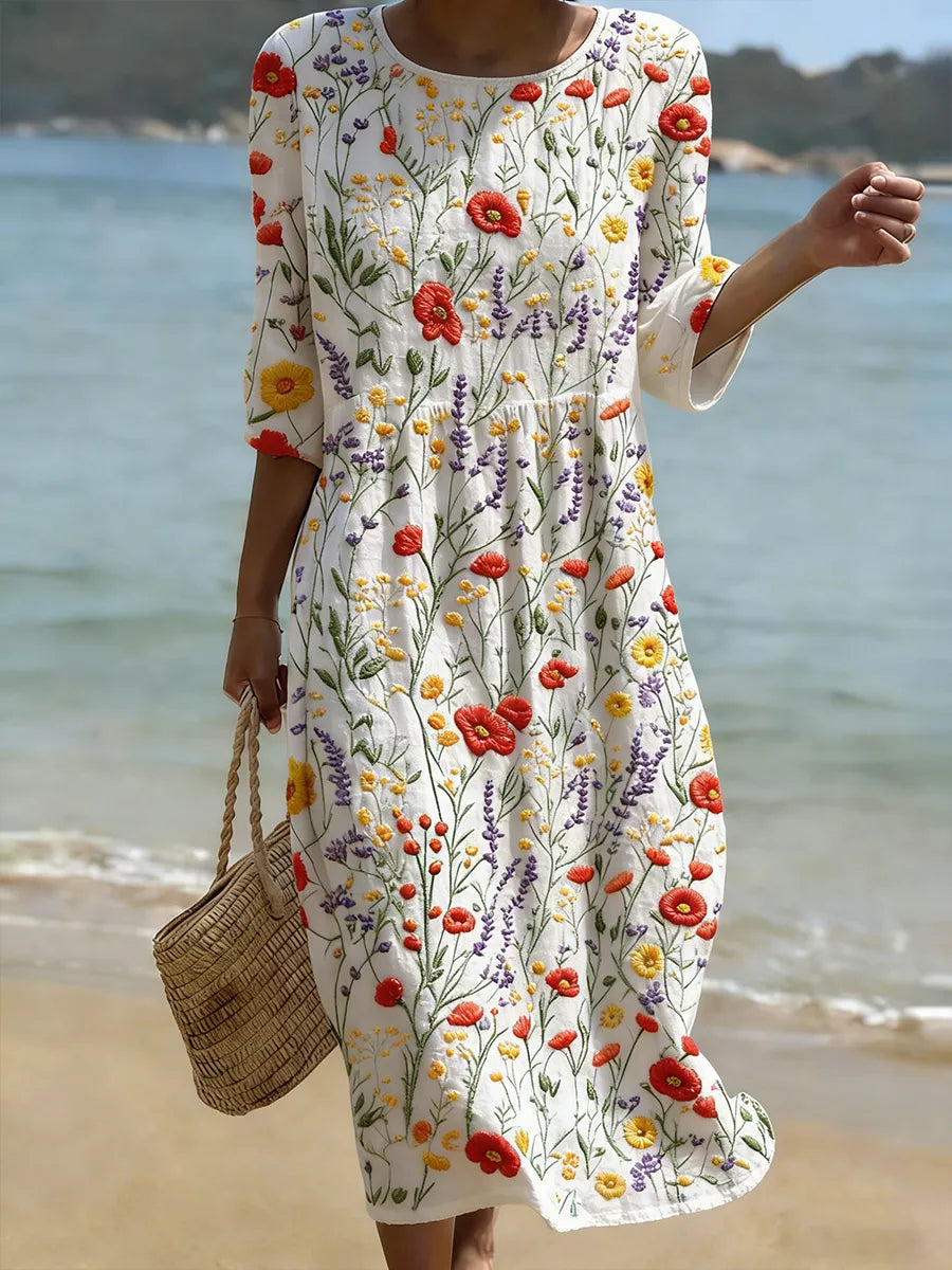 Nicole - Elegante vestido de flores