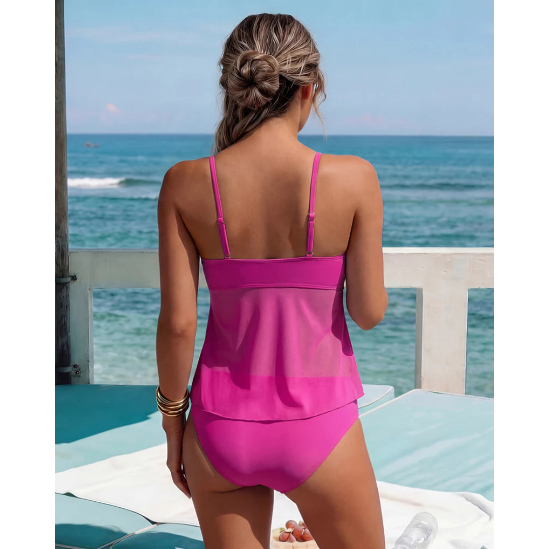 Roos | Tankini de malla fluida