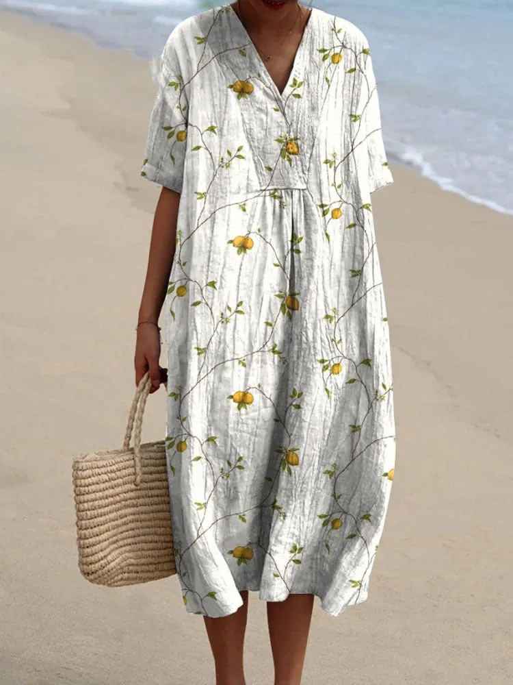 Olivia™ | Vestido de Flujo Floral Vintage