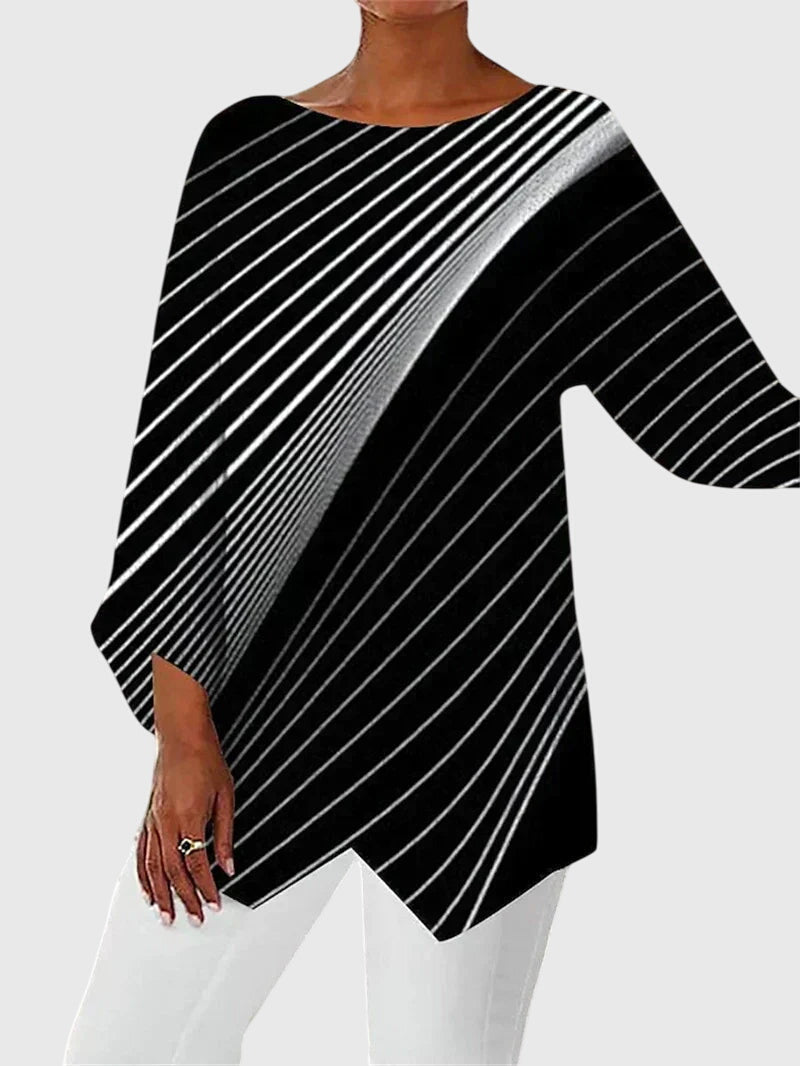 Alayah™ | Elegante Top de Cuello Redondo