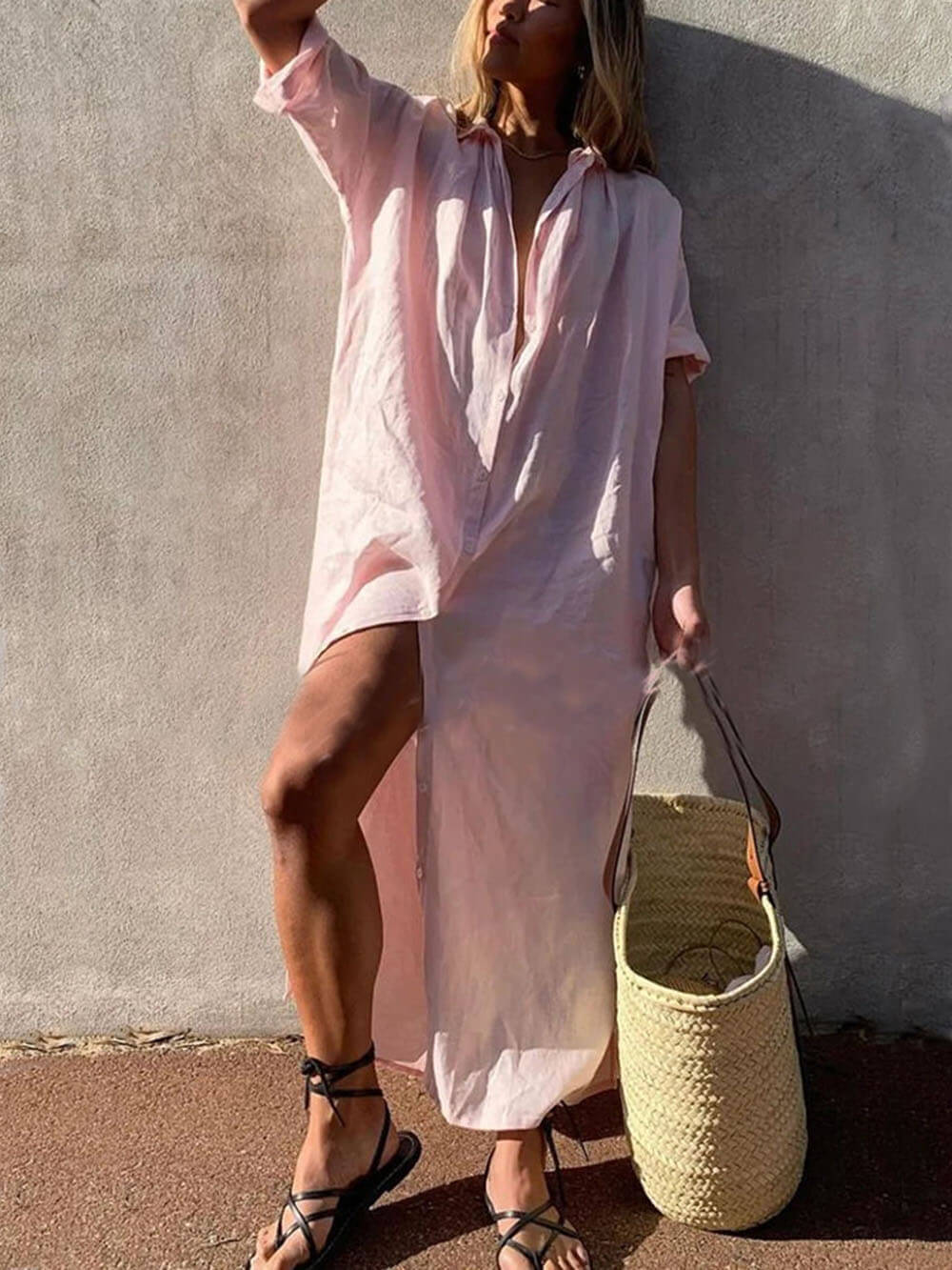 Edelyn - Vestido Maxi Camisero