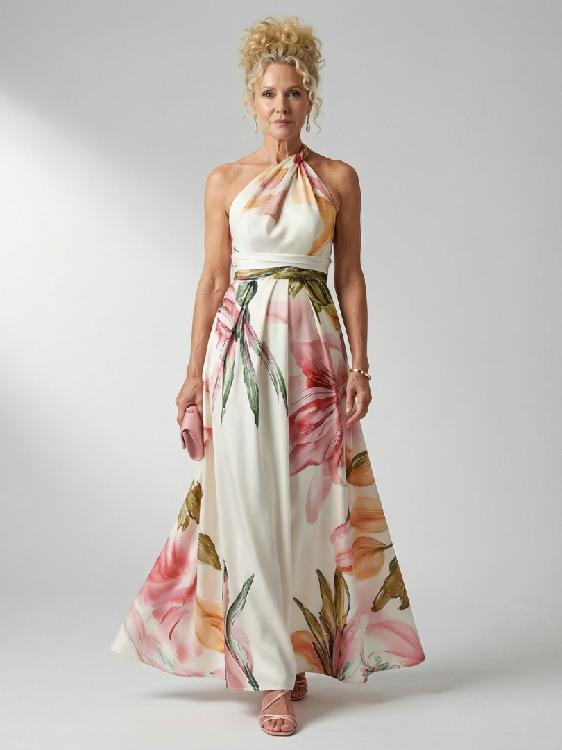 Amiel | Maxi vestido ligero con flores