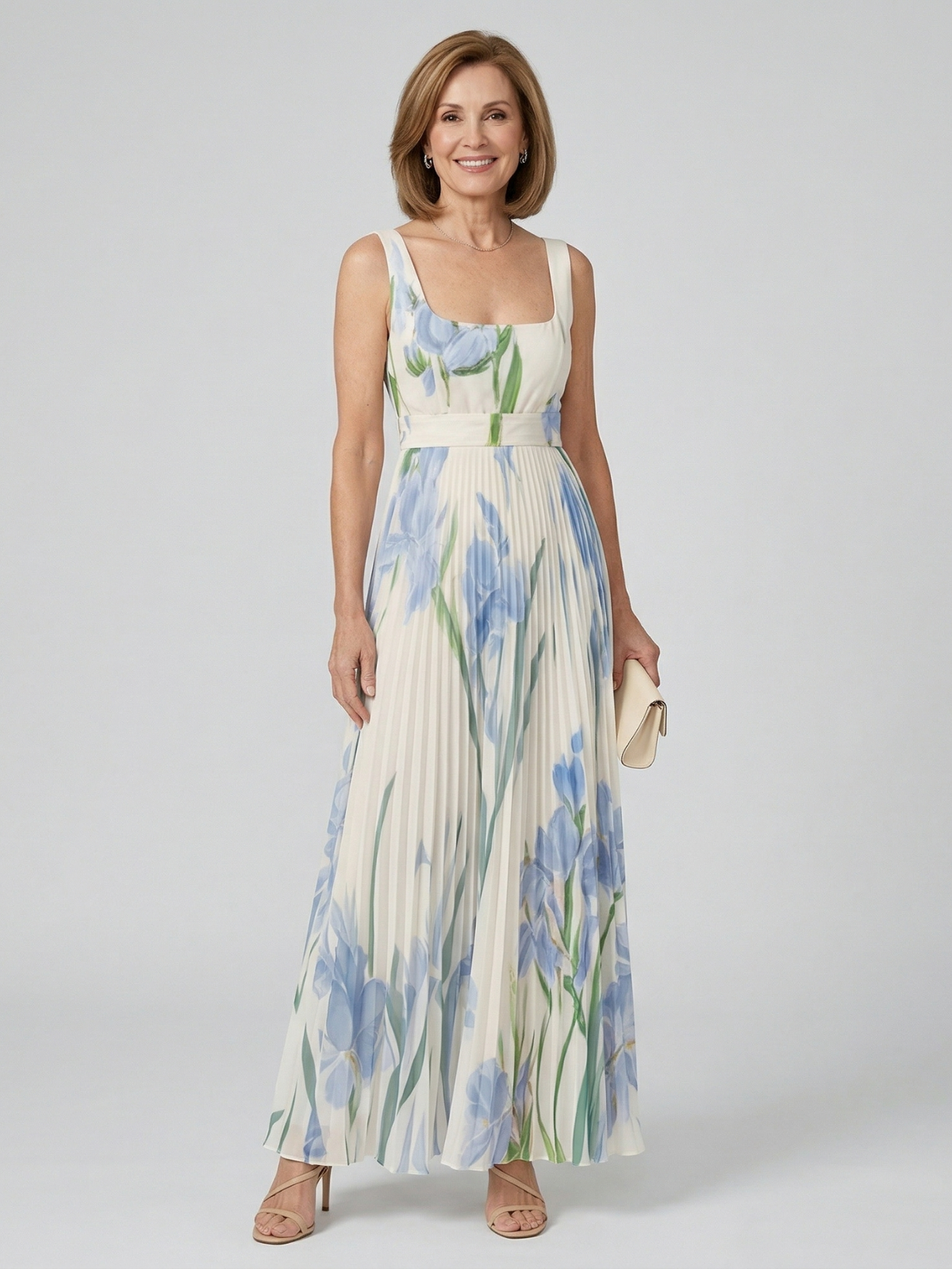 Vestido Maxi A-Line Floral Harper