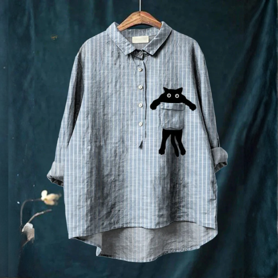 Isolde™ | Blusa de Lino Atemporal con Estampado