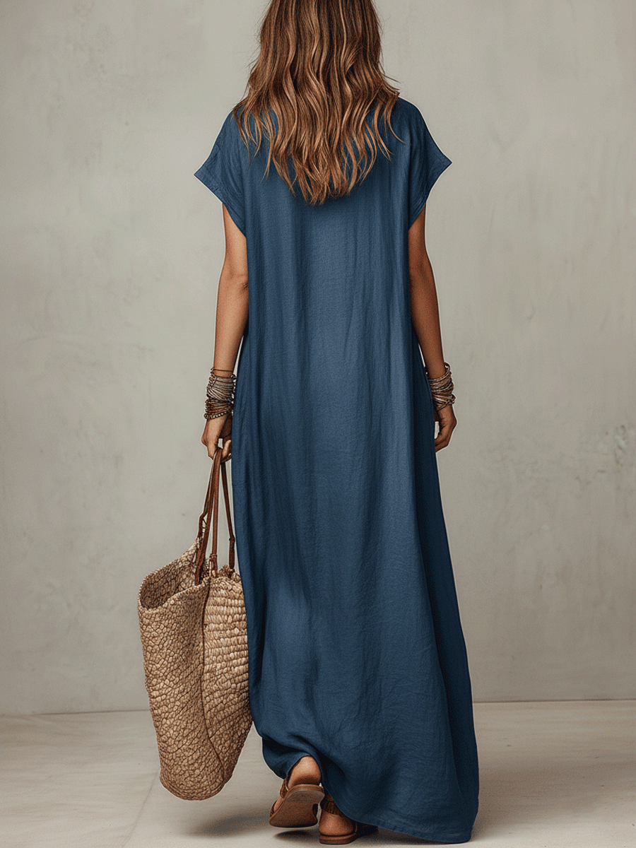 Vestido Maxi Relajante Bohemio Sin Esfuerzo
