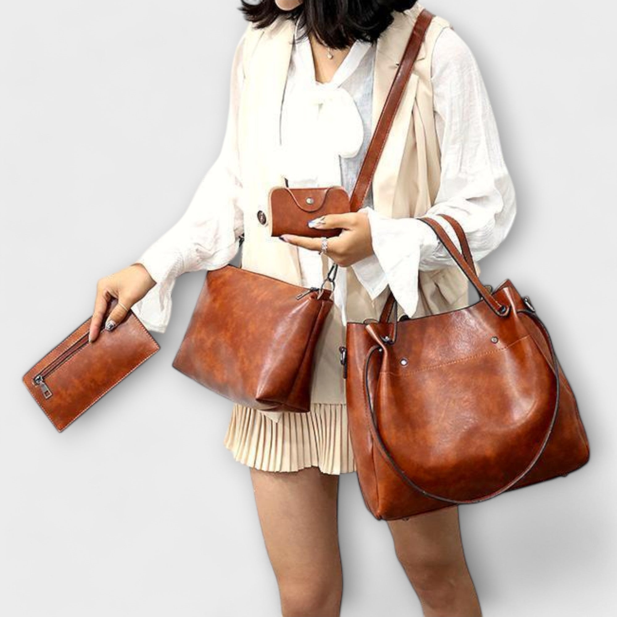 Azura - Conjunto de 4 bolsas vintage