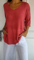 Anna - Top de punto con escote en V