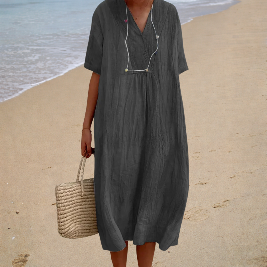 Vestido de Verano Cómodo de Estilo Italiano – Cubriente y Ligero