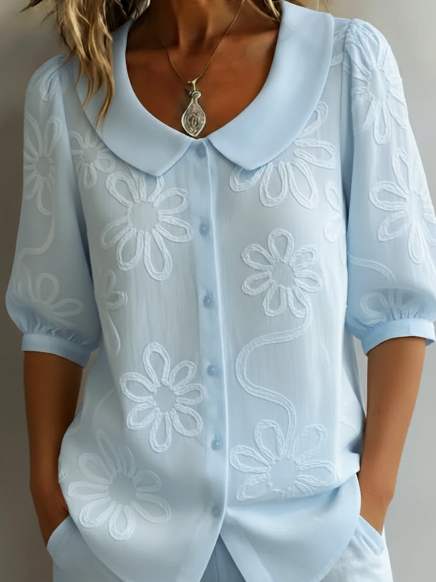 Aurélie™ — Blusa ligera floral elegancia natural