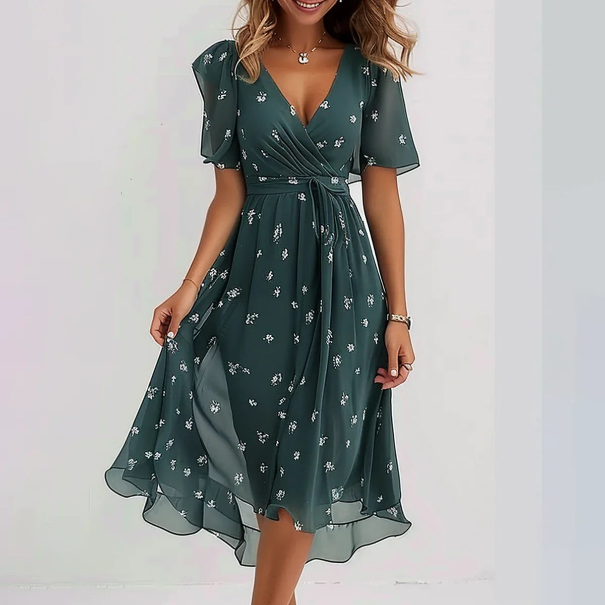 Arlina™ – Vestido de Chiffon Elegante y Sin Esfuerzo