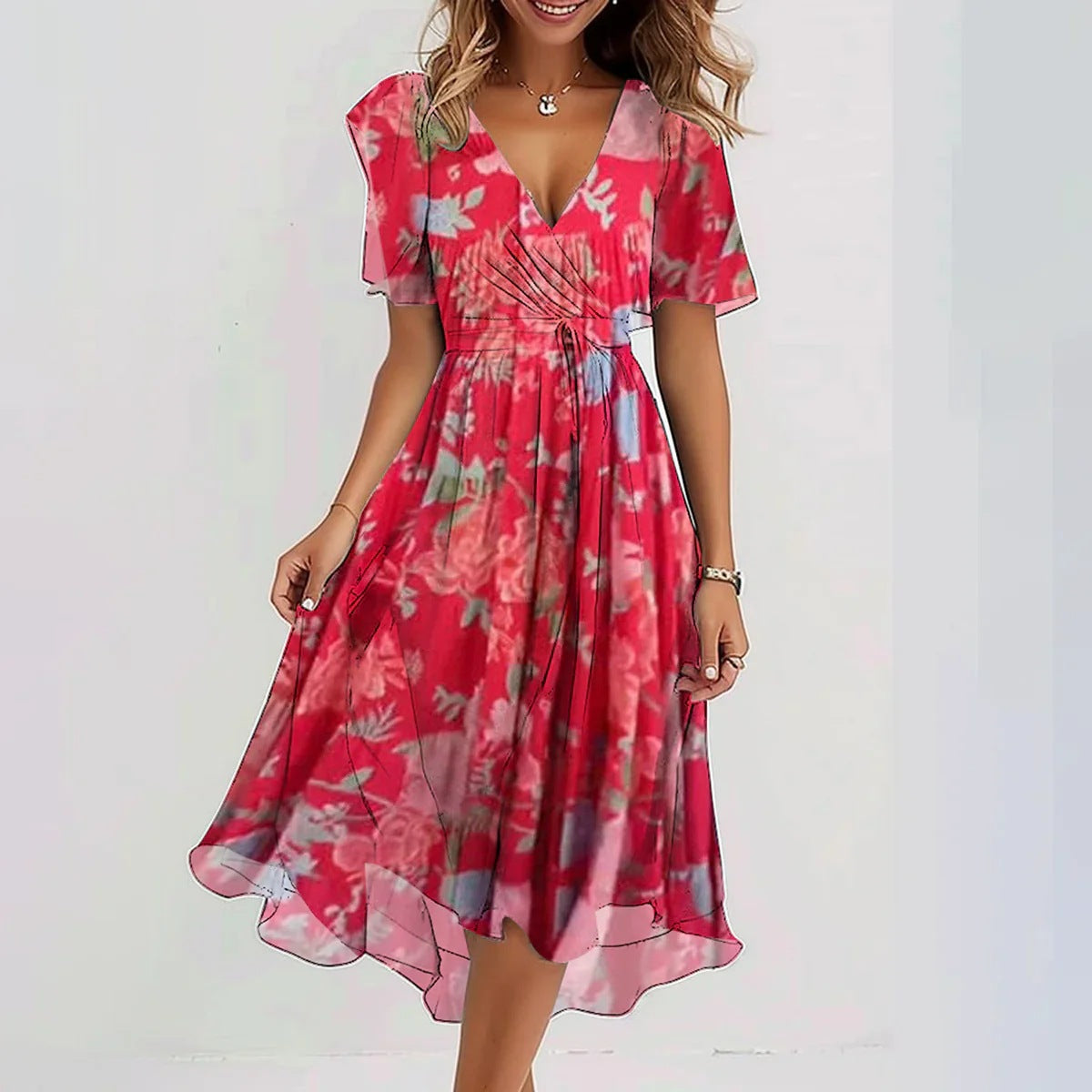Arlina™ – Vestido de Chiffon Elegante y Sin Esfuerzo
