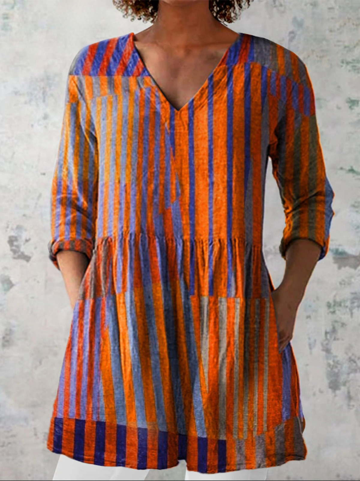 Nadia | Blusa larga de cuello en V