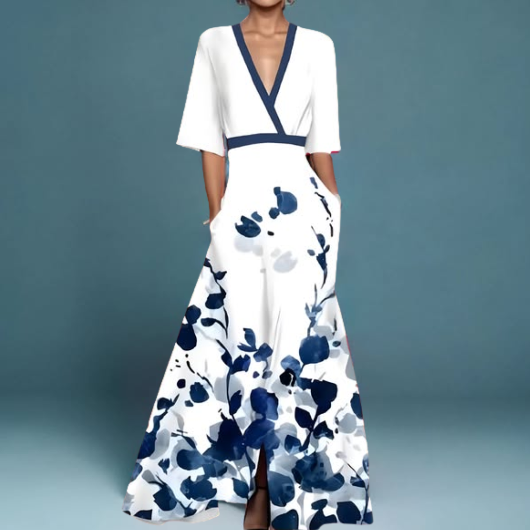 Michelle™ - Vestido Envolvente Floral Elegante