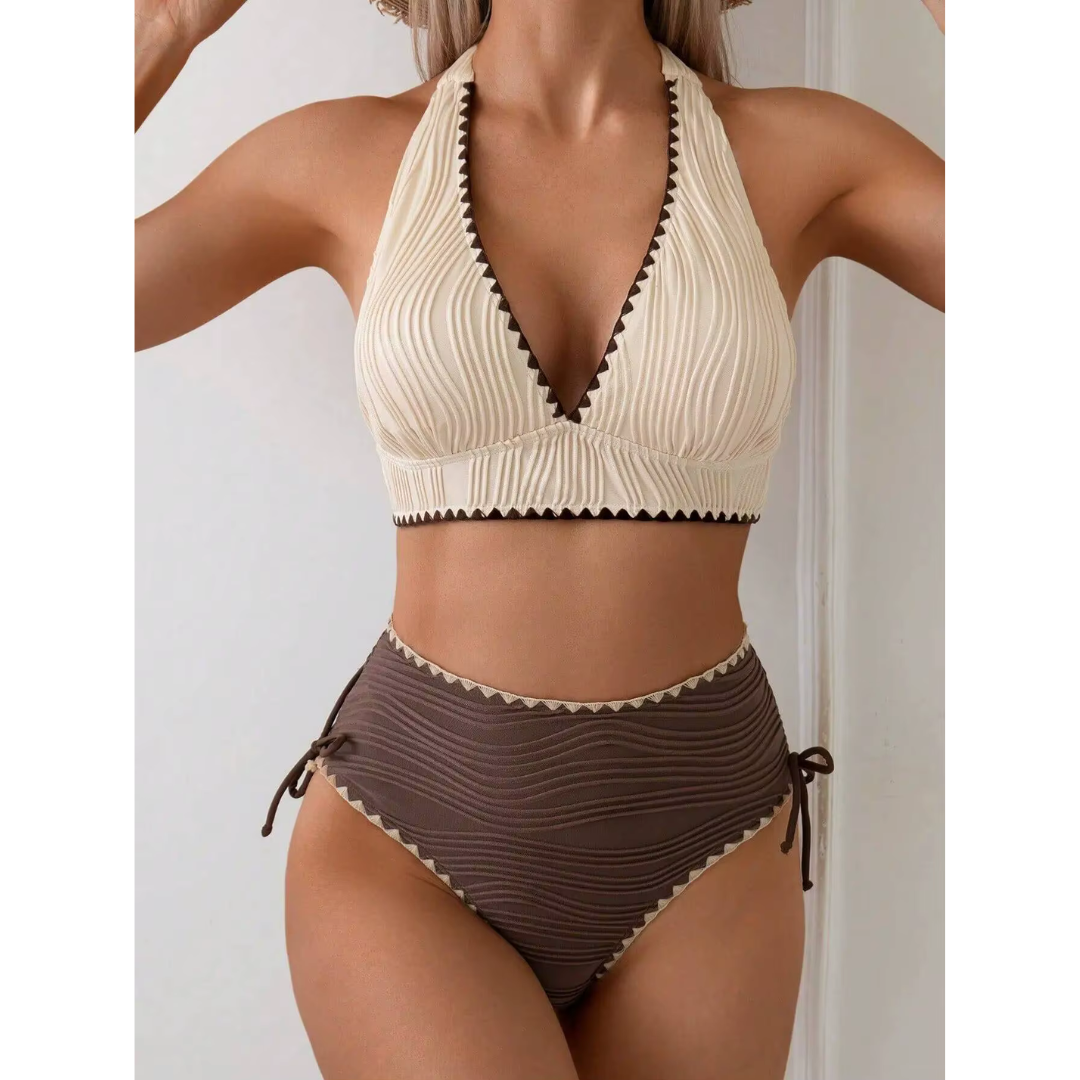 Femke | Bikini Boho con Cintura Alta