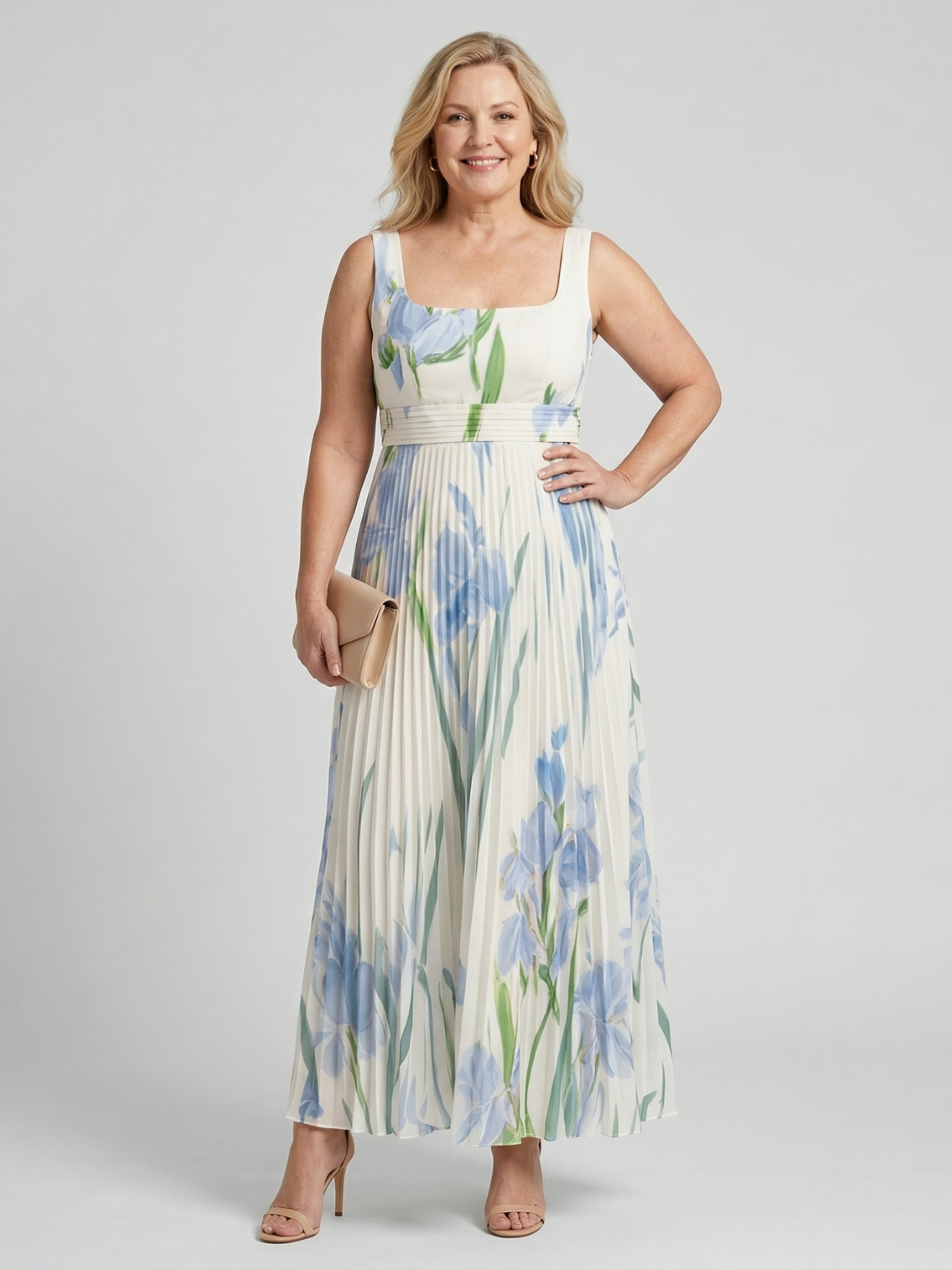 Vestido Maxi A-Line Floral Harper