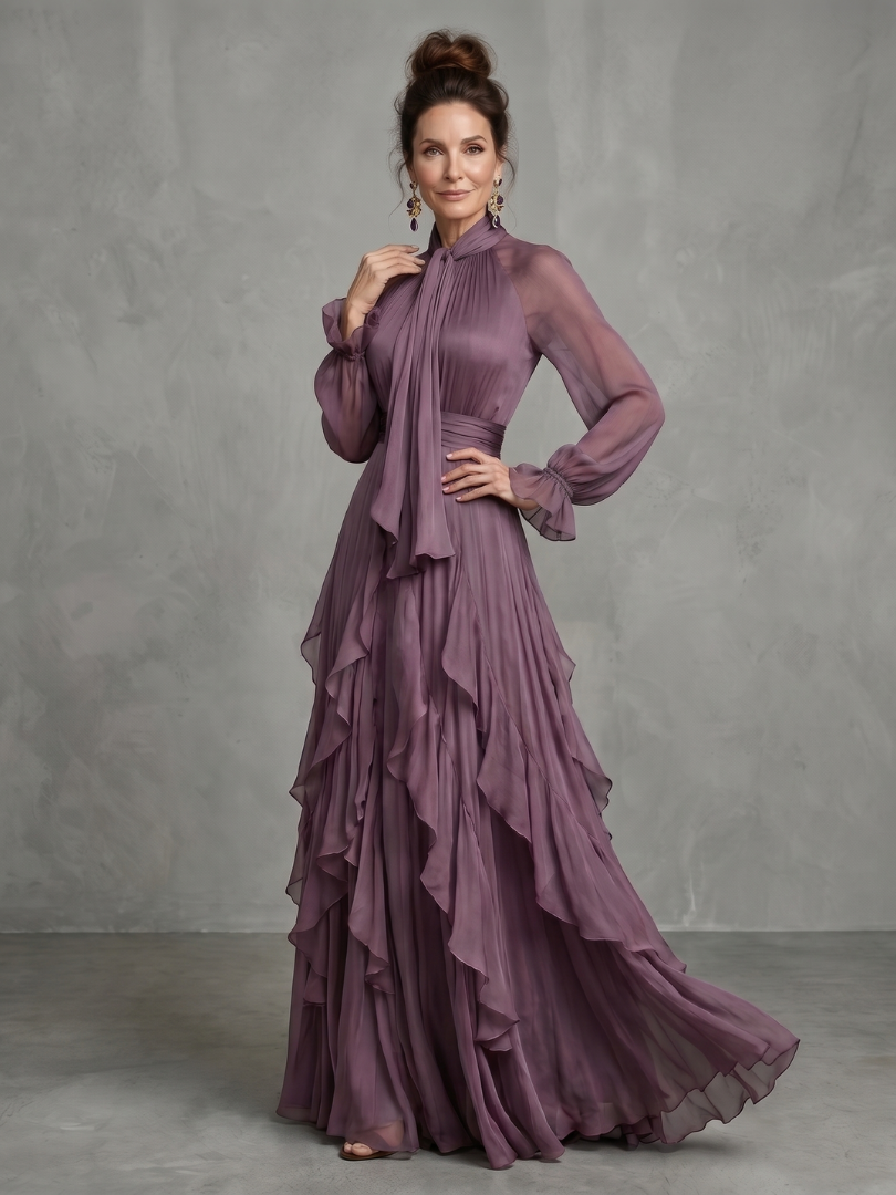 Demetria | Jurka Maxi con Volantes Tiedek