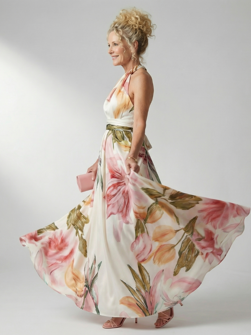 Amiel | Maxi vestido ligero con flores