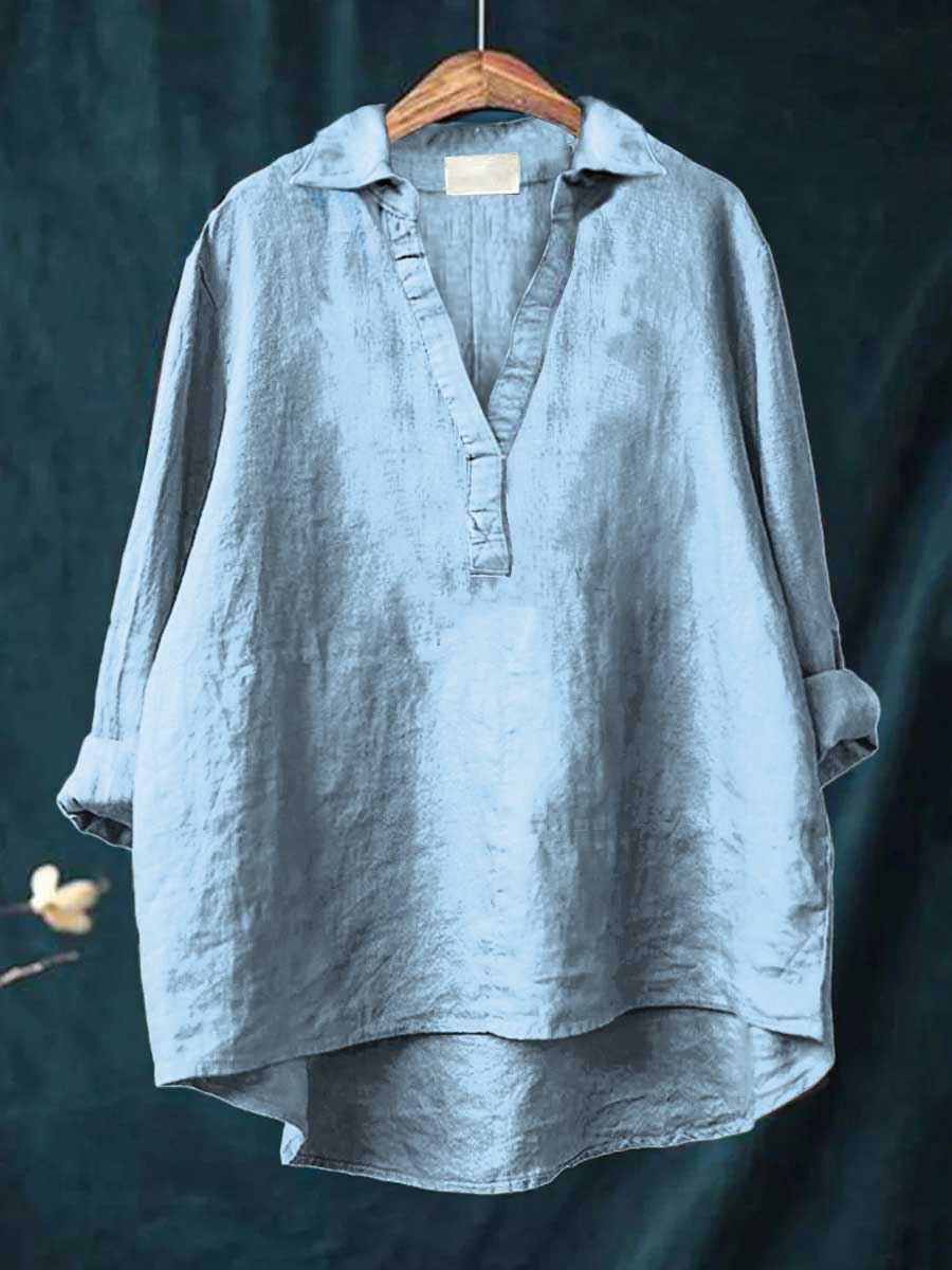 Andrea | Blusa de Verano Elegante de Lino