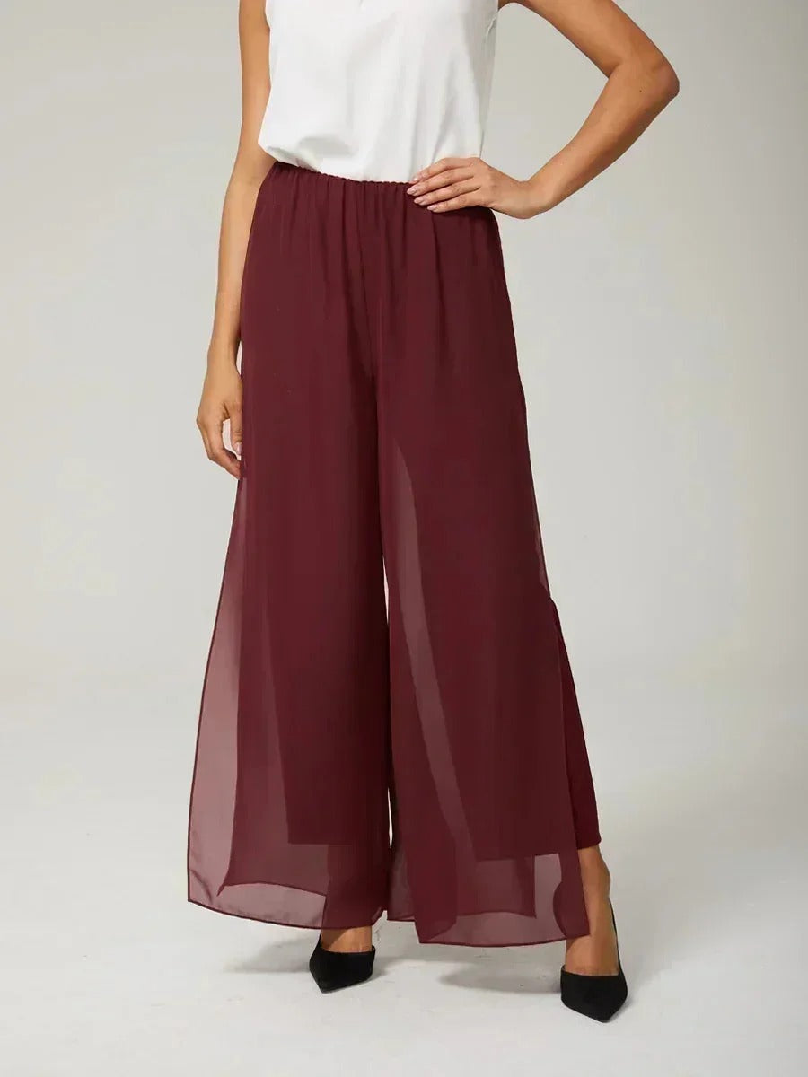 Fluressa | Pantalones de Fluidez con Dobladillo Rendido