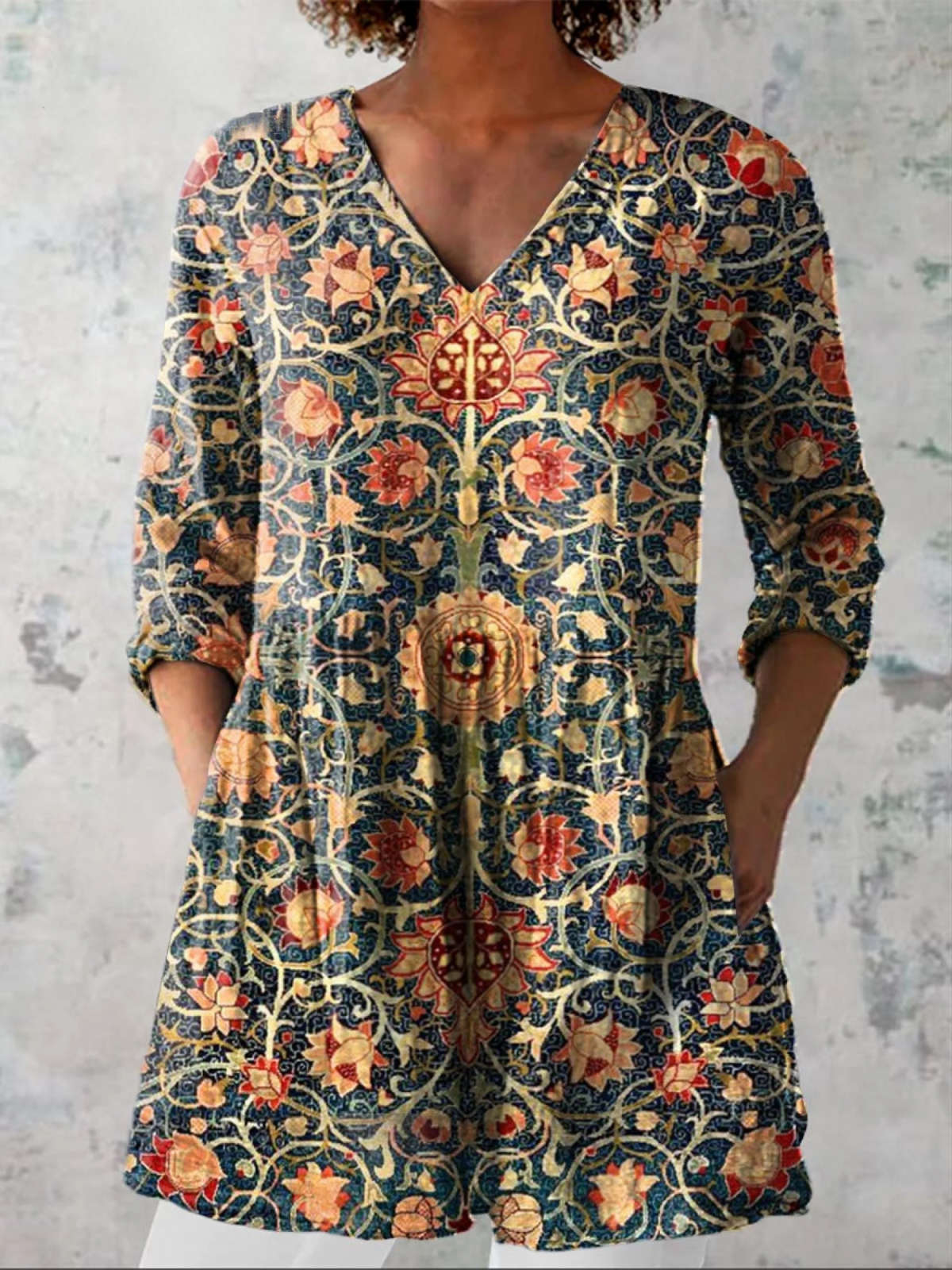 Elara | Blusa larga de cuello en V
