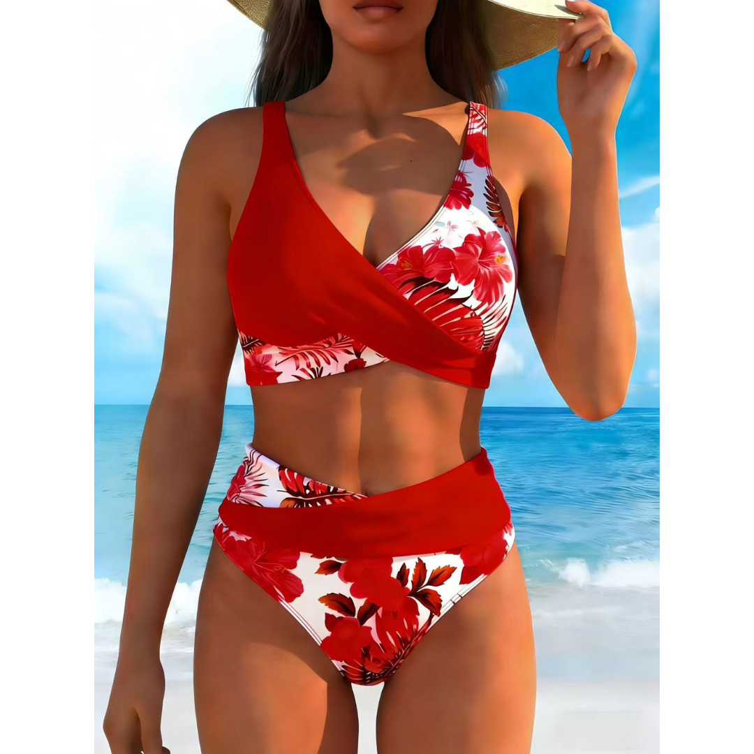 Sisi | Bikini con Frente Torcido y Cintura Alta