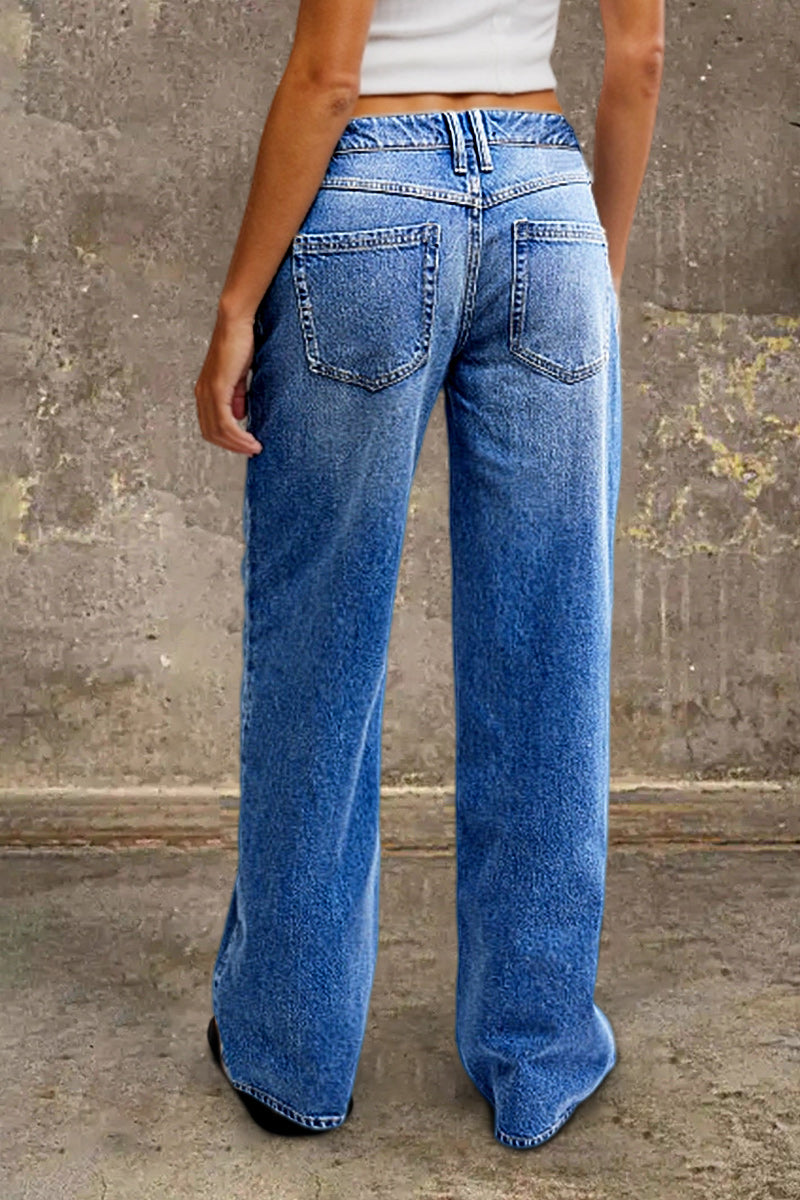 Denvara | Jeans de pierna recta de talle medio