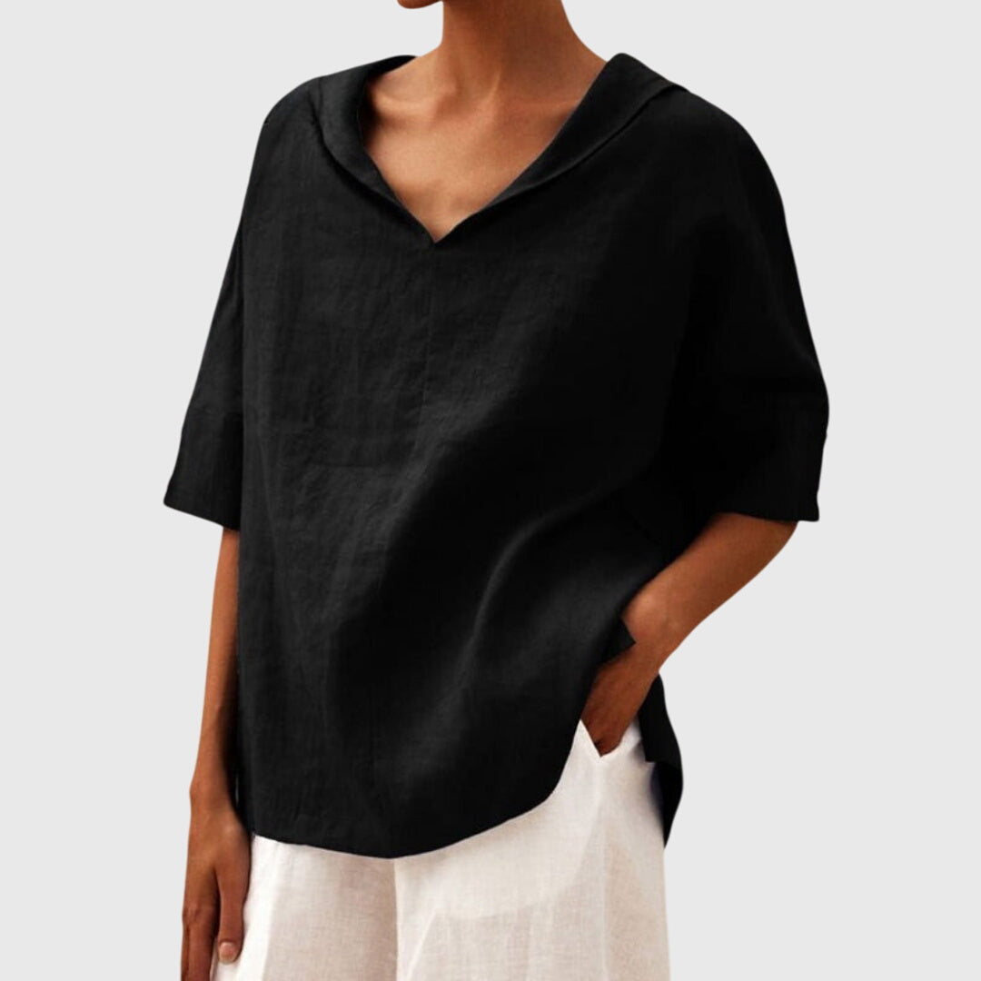 Joanna™ | Blusa Casual de Corte Suelto