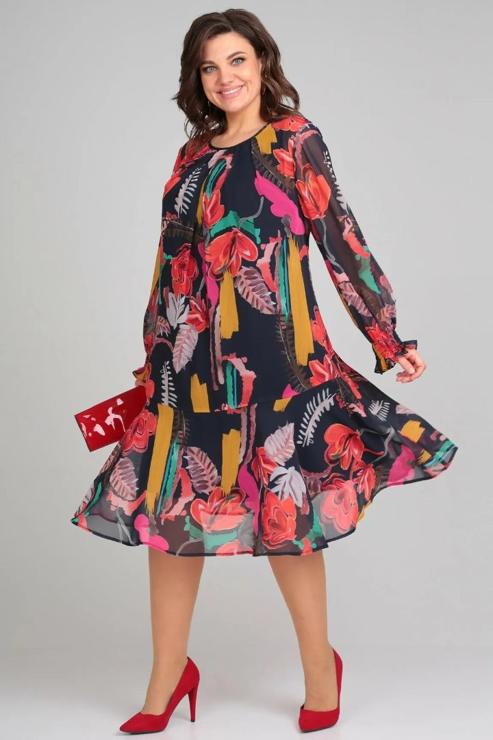 Florine – Vestido floral elegante