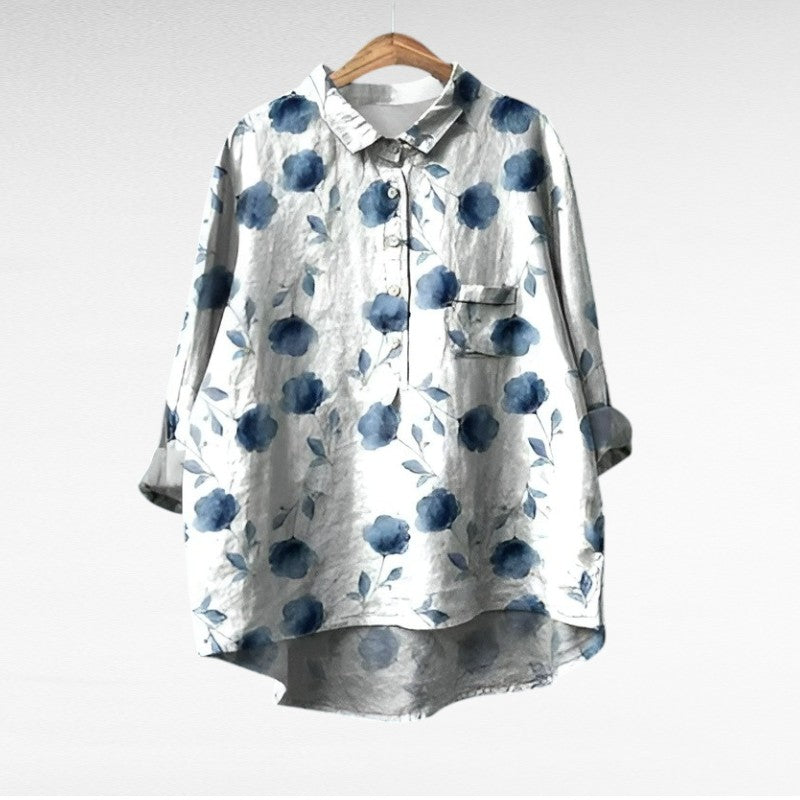 Camille | Blusa Elegante de Verano en Lino