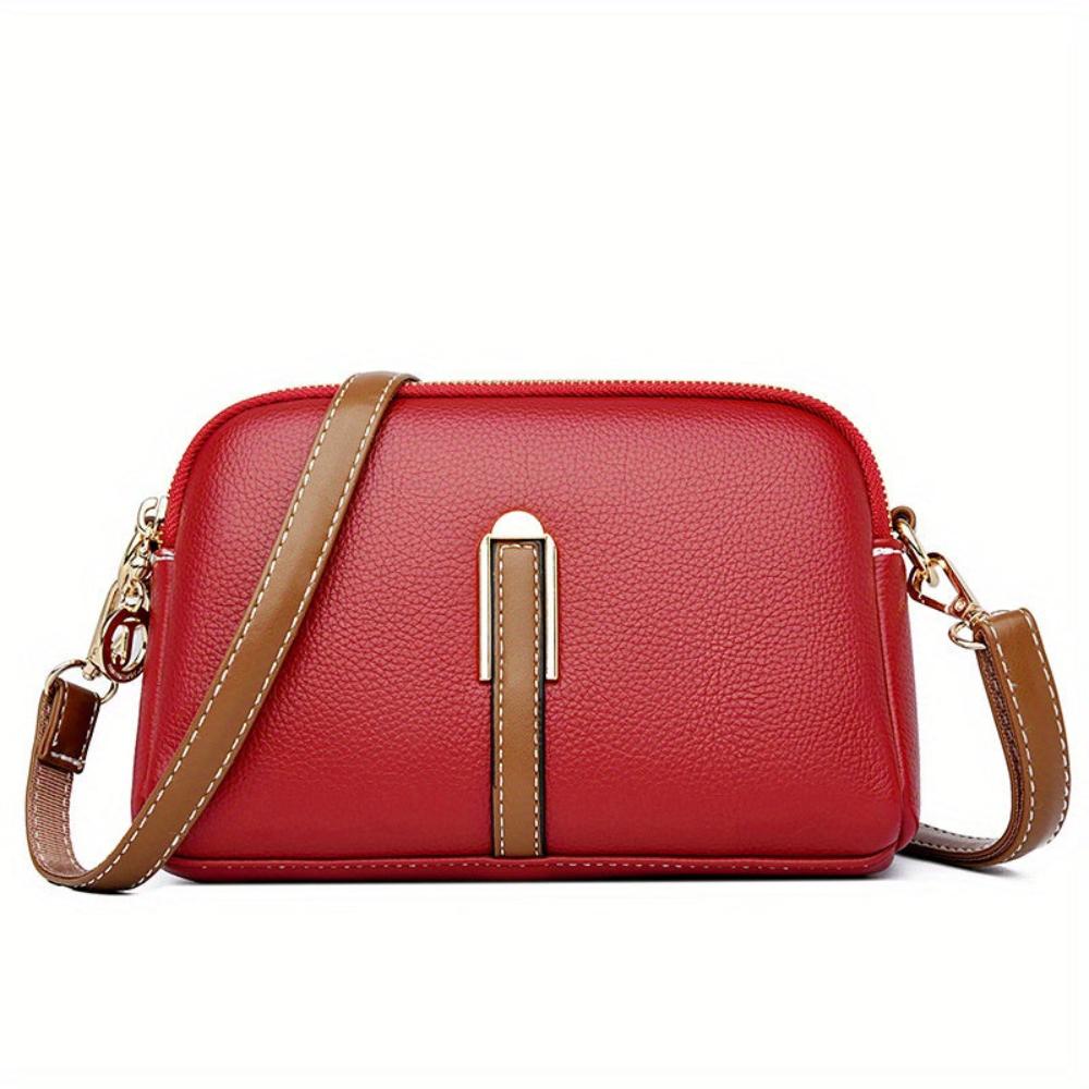 Bolso de hombro con textura "lichi" colorido Míla