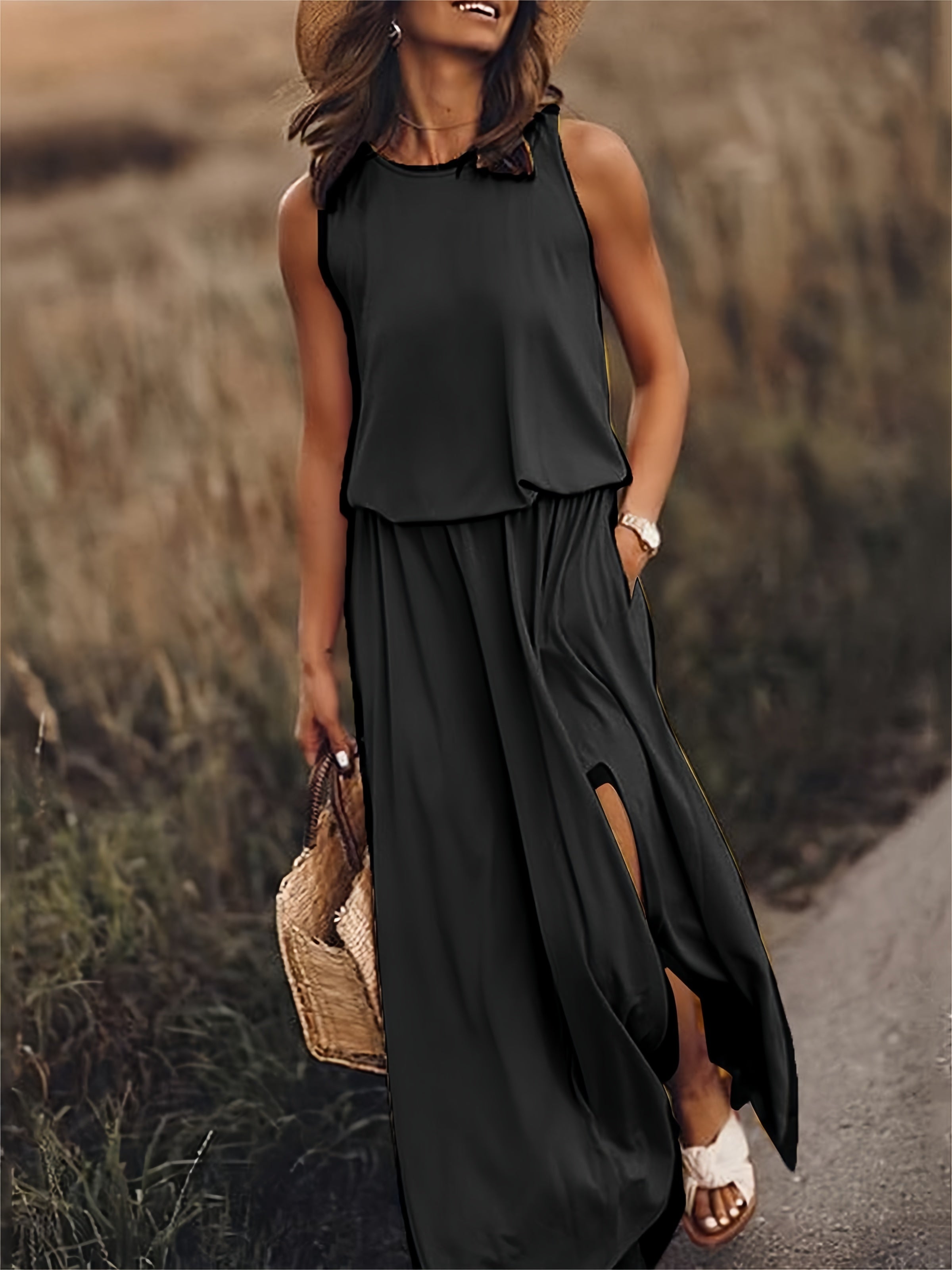 Minerva - Vestido Maxi Sin Mangas