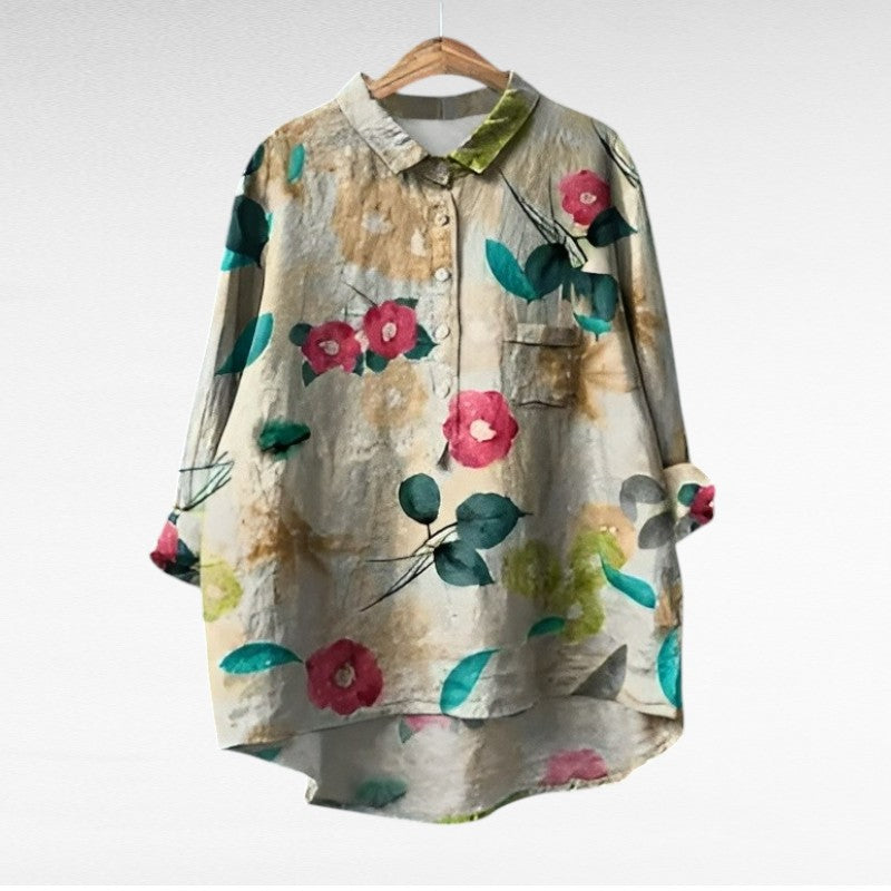 Camille | Blusa Elegante de Verano en Lino