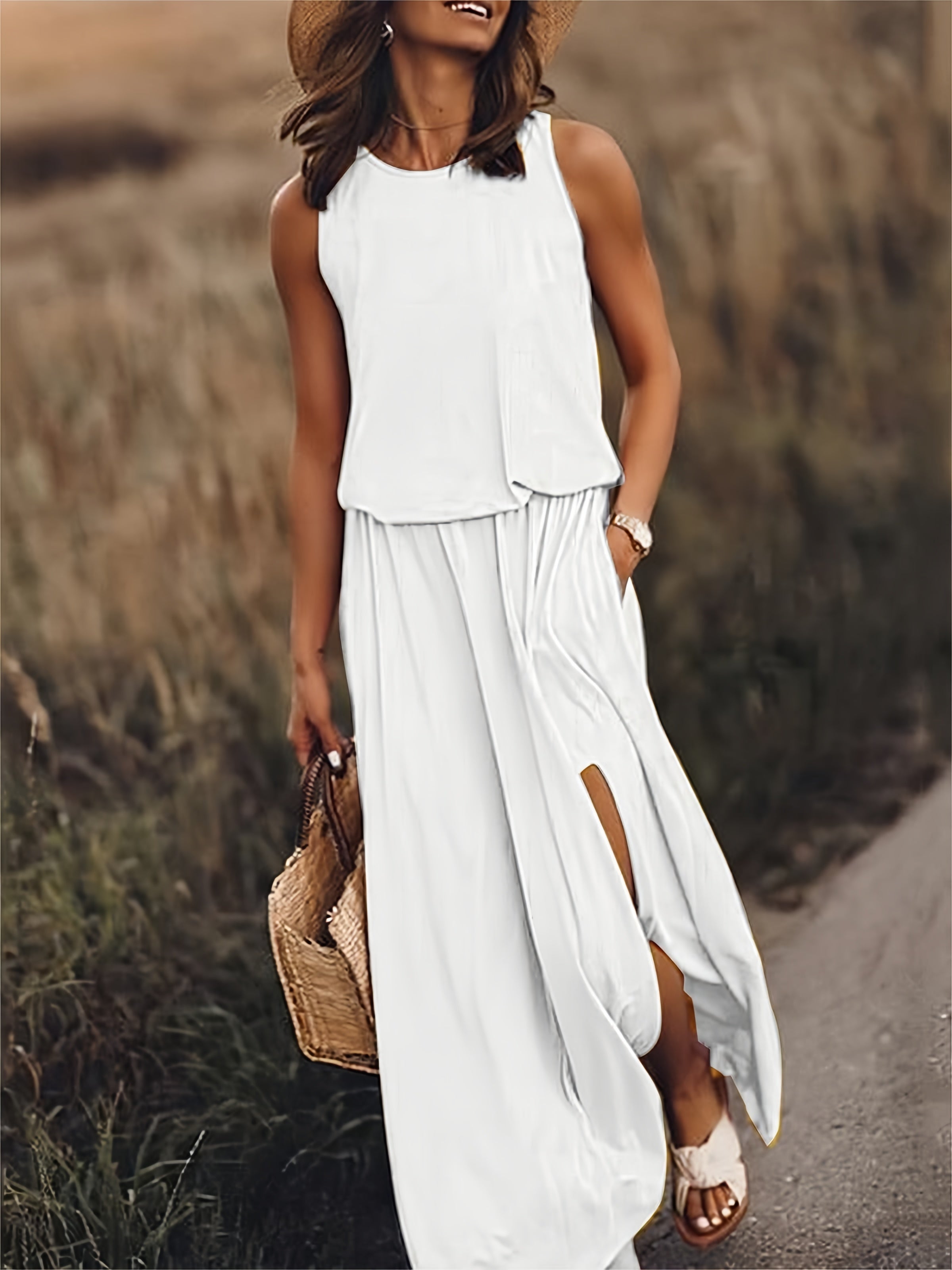 Minerva - Vestido Maxi Sin Mangas