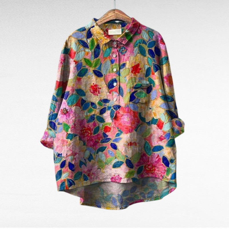 Claire | Blusa de Verano Elegante de Lino