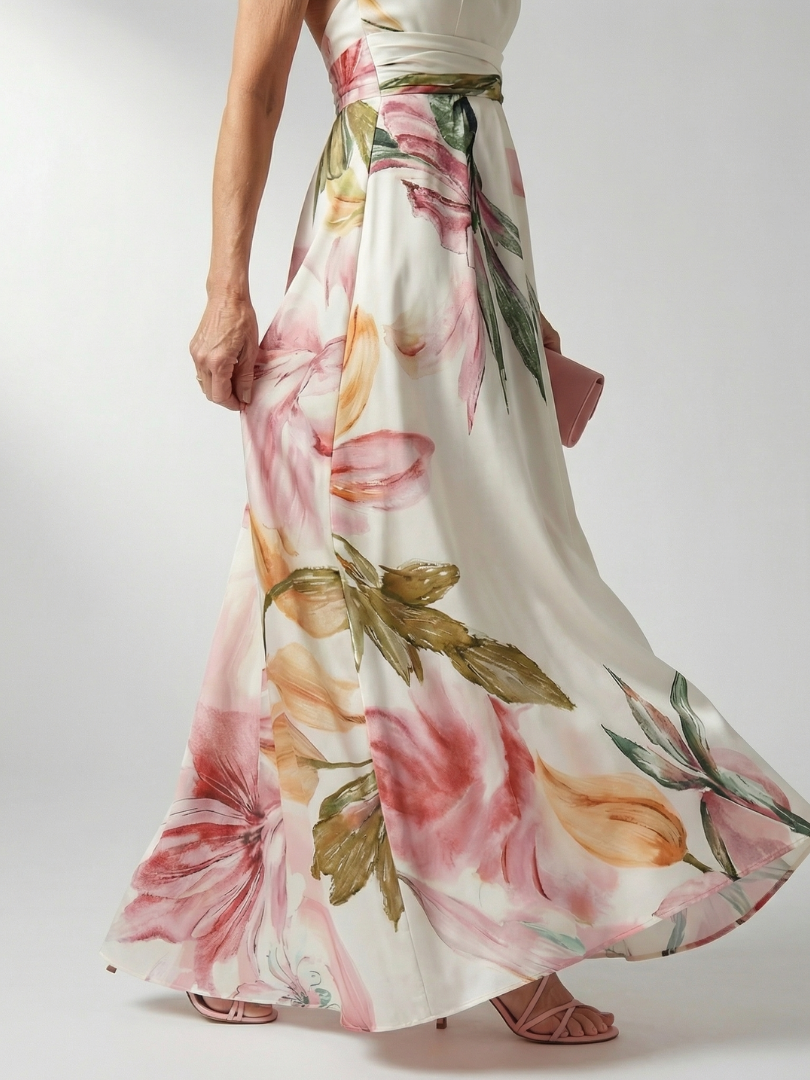 Amiel | Maxi vestido ligero con flores