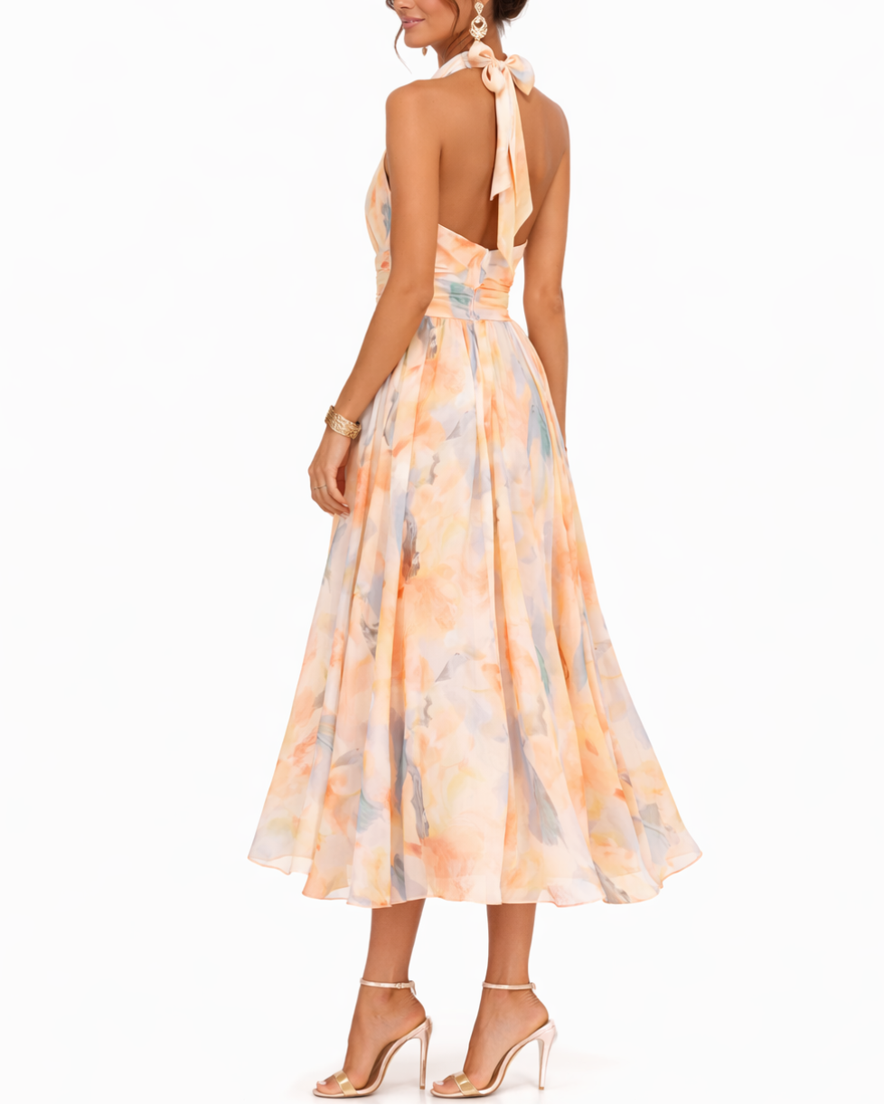 Aurora | Vestido con Cuello Halter