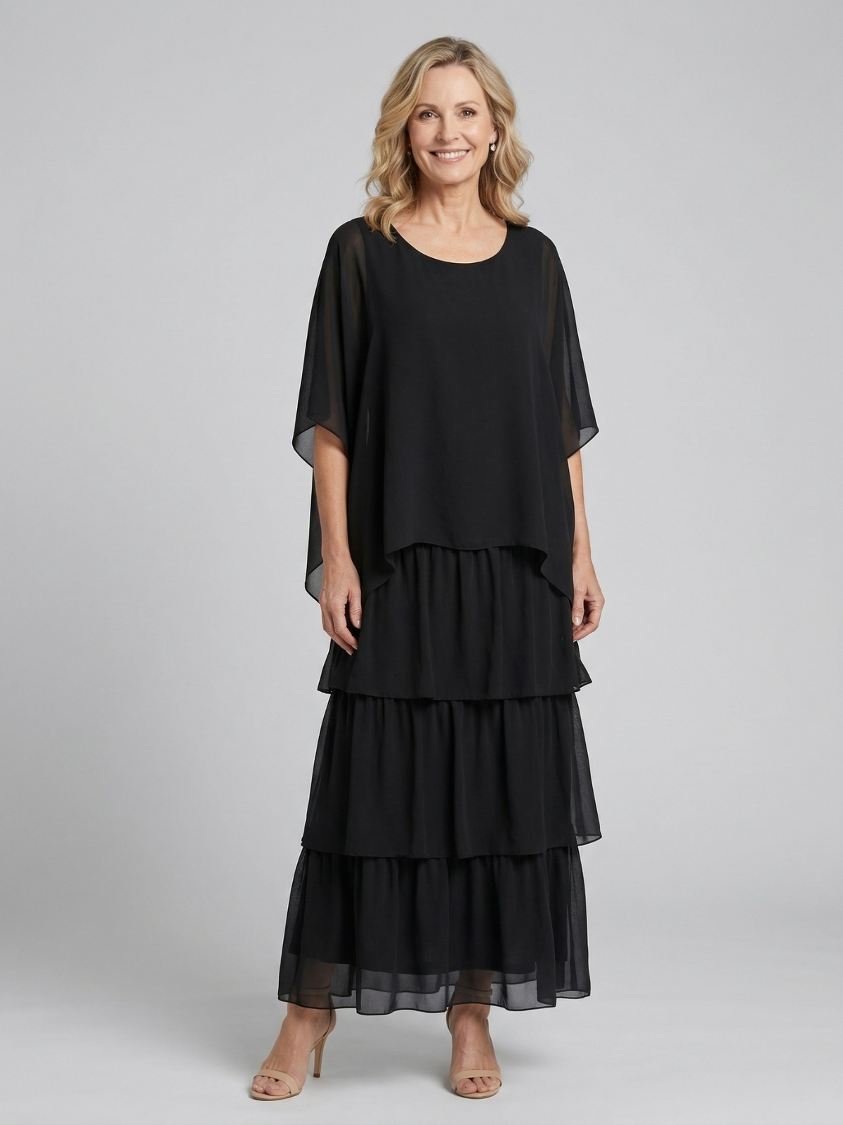 Vestido Maxi Fluido Elegante Luna