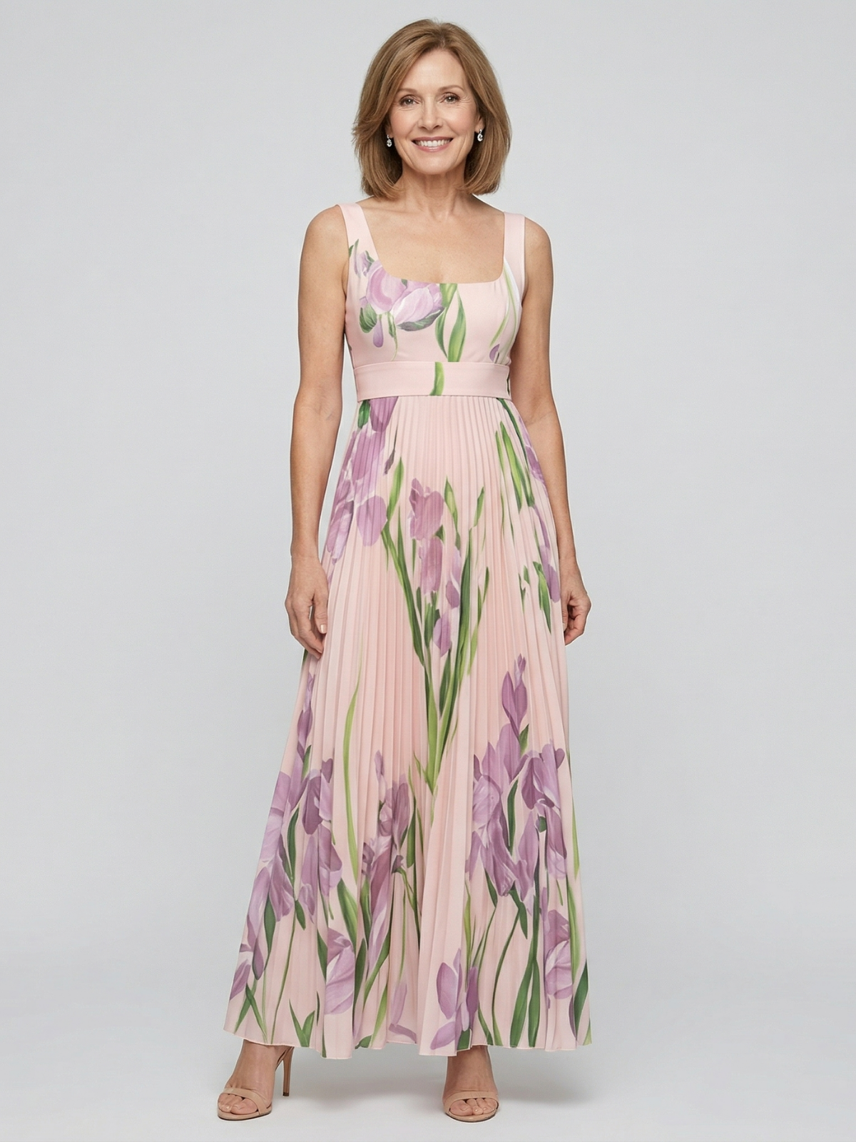 Vestido Maxi A-Line Floral Harper