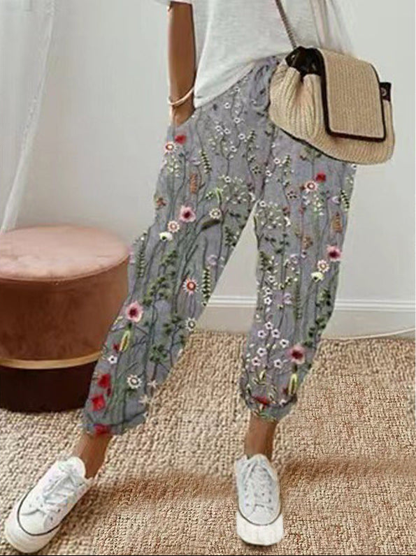 LUNAVERA – PANTALONES FLORALES RELAJADOS