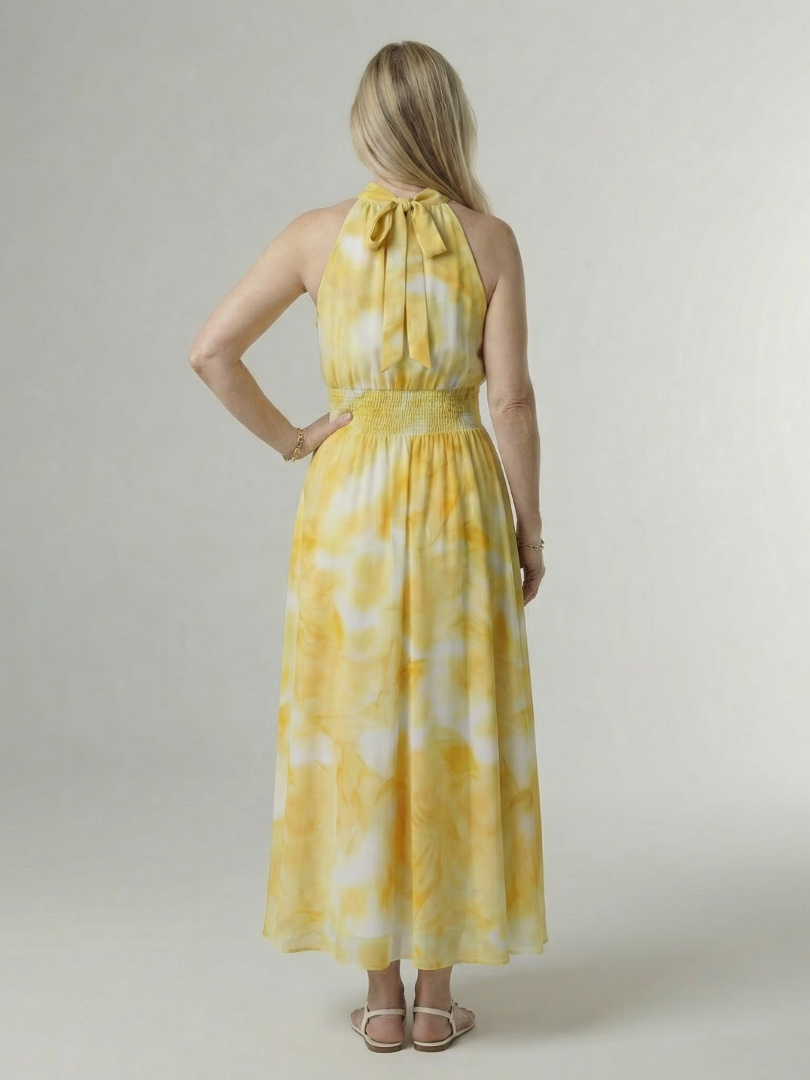 Sylin | Vestido Midi de Tirantes Pintado