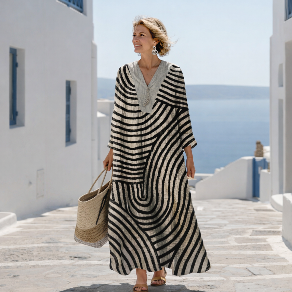 Vestido de Verano Cómodo de Estilo Italiano – Cubriente y Ligero