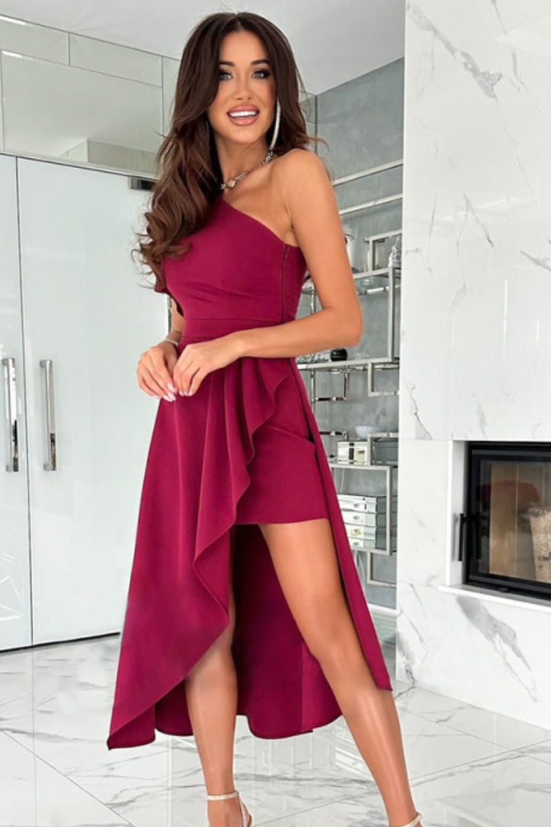 Anne | Elegante Vestido de Un Hombro