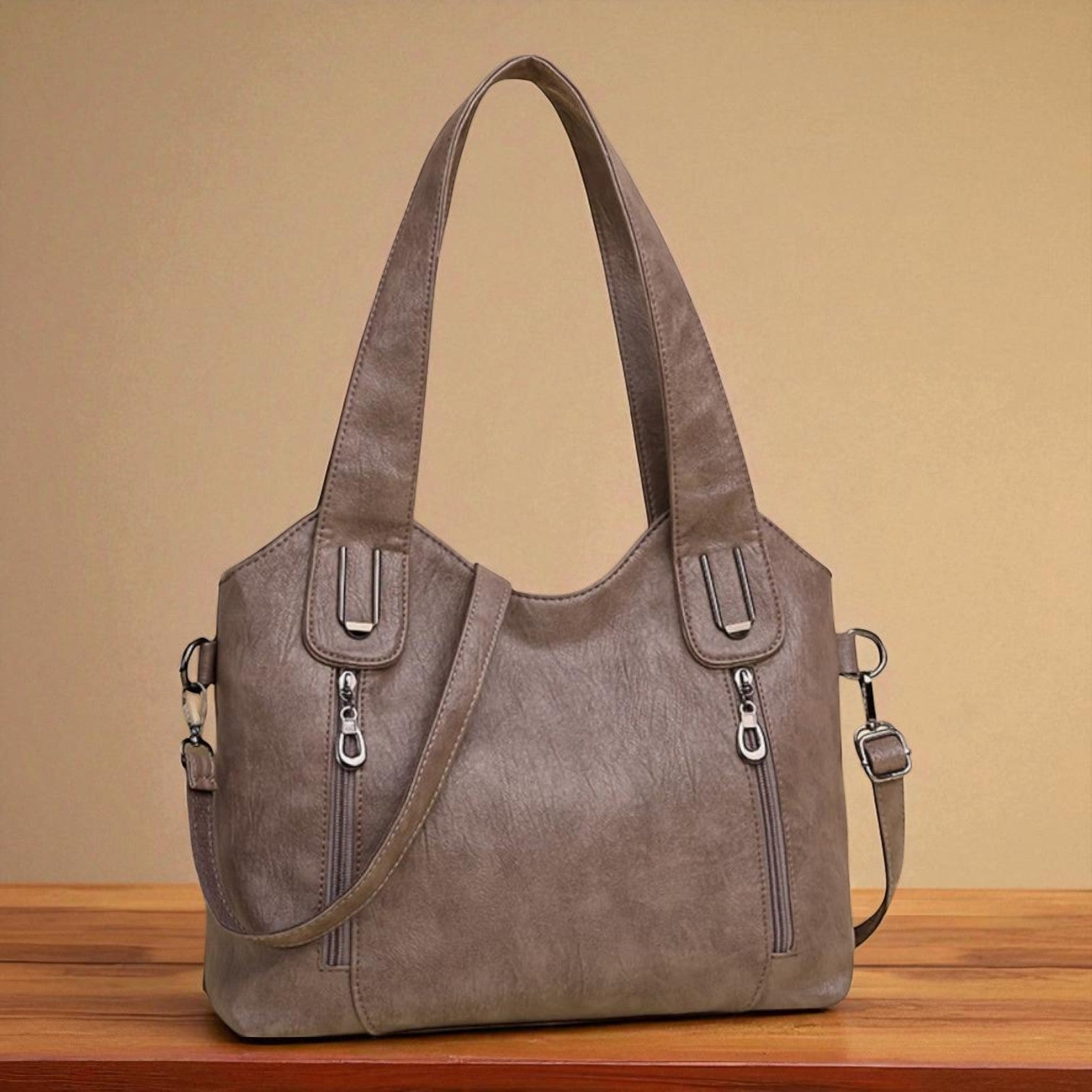 Bolso de mano retro para documentos