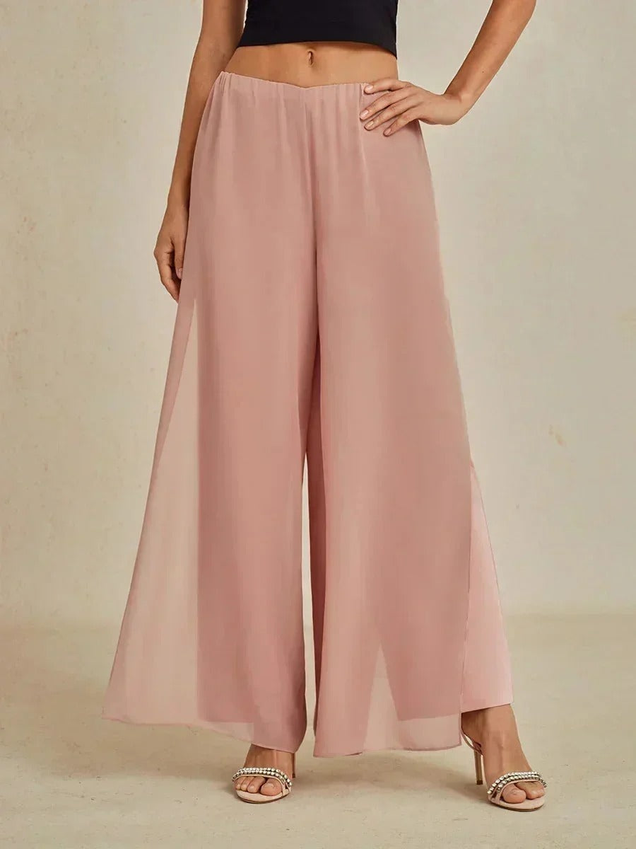 Fluressa | Pantalones de Fluidez con Dobladillo Rendido