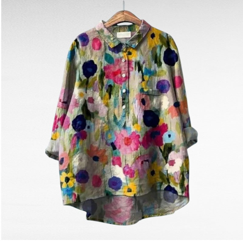 Claire | Blusa de Verano Elegante de Lino