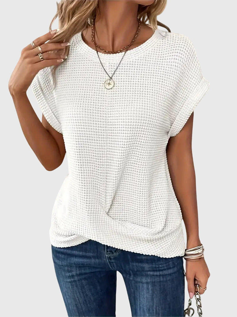 Isa™ | Blusa Elegante con Cuello Redondo