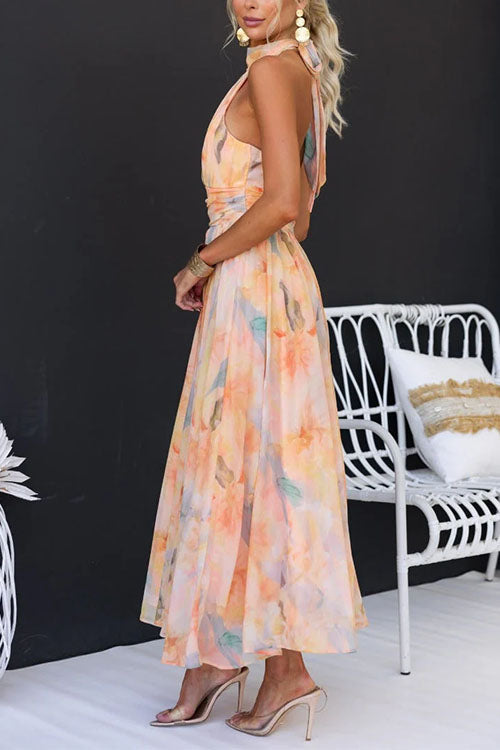 Ava™ | Vestido Maxi Impreso