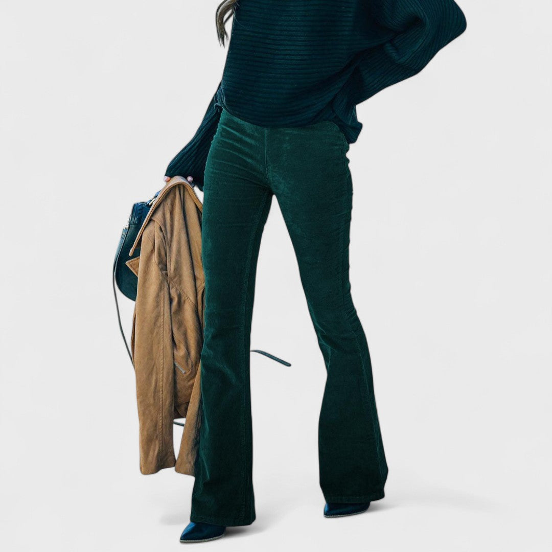 Chalvessa | Pantalones Elegantes Acampanados
