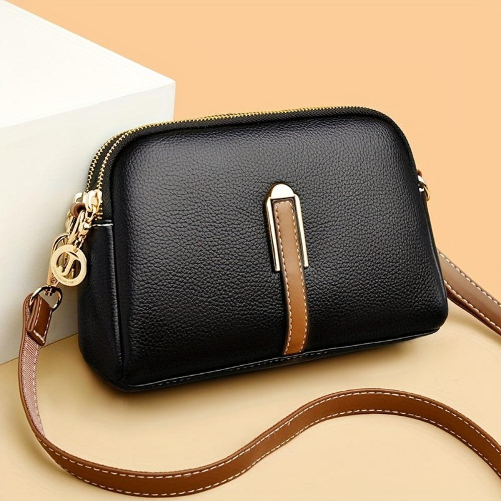Bolso de hombro con textura "lichi" colorido Míla