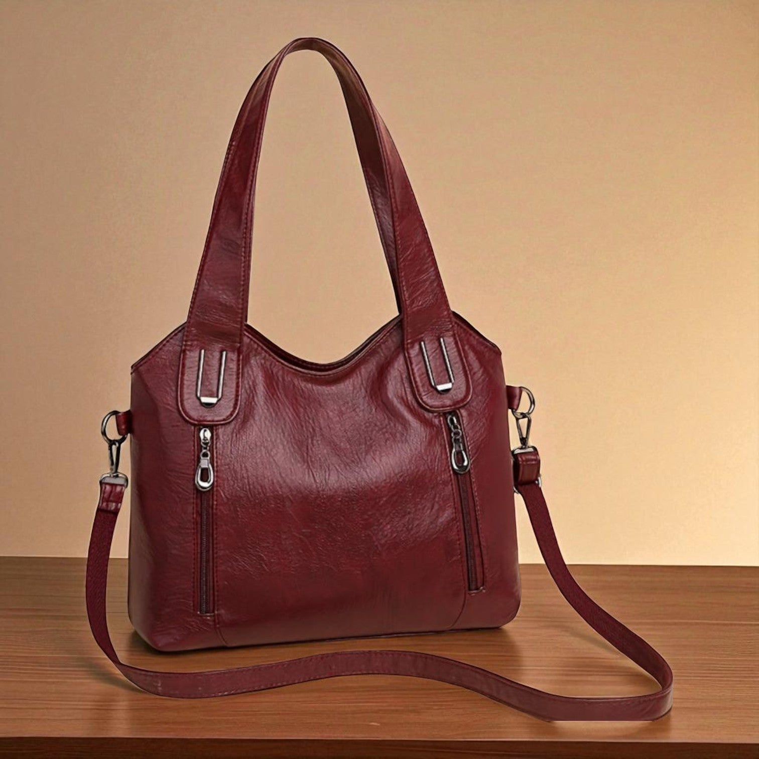 Bolso de mano retro para documentos
